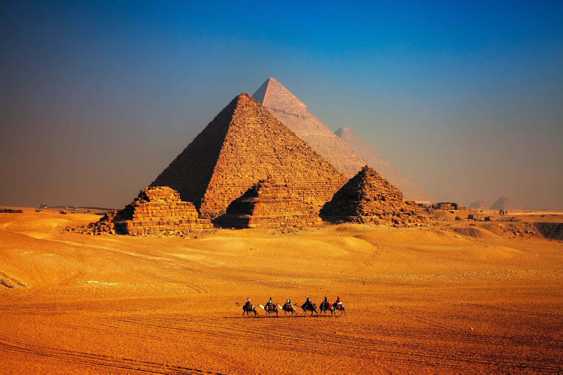 Gizapyramiderna, Egypten, Giza, Egypten, Egypten.