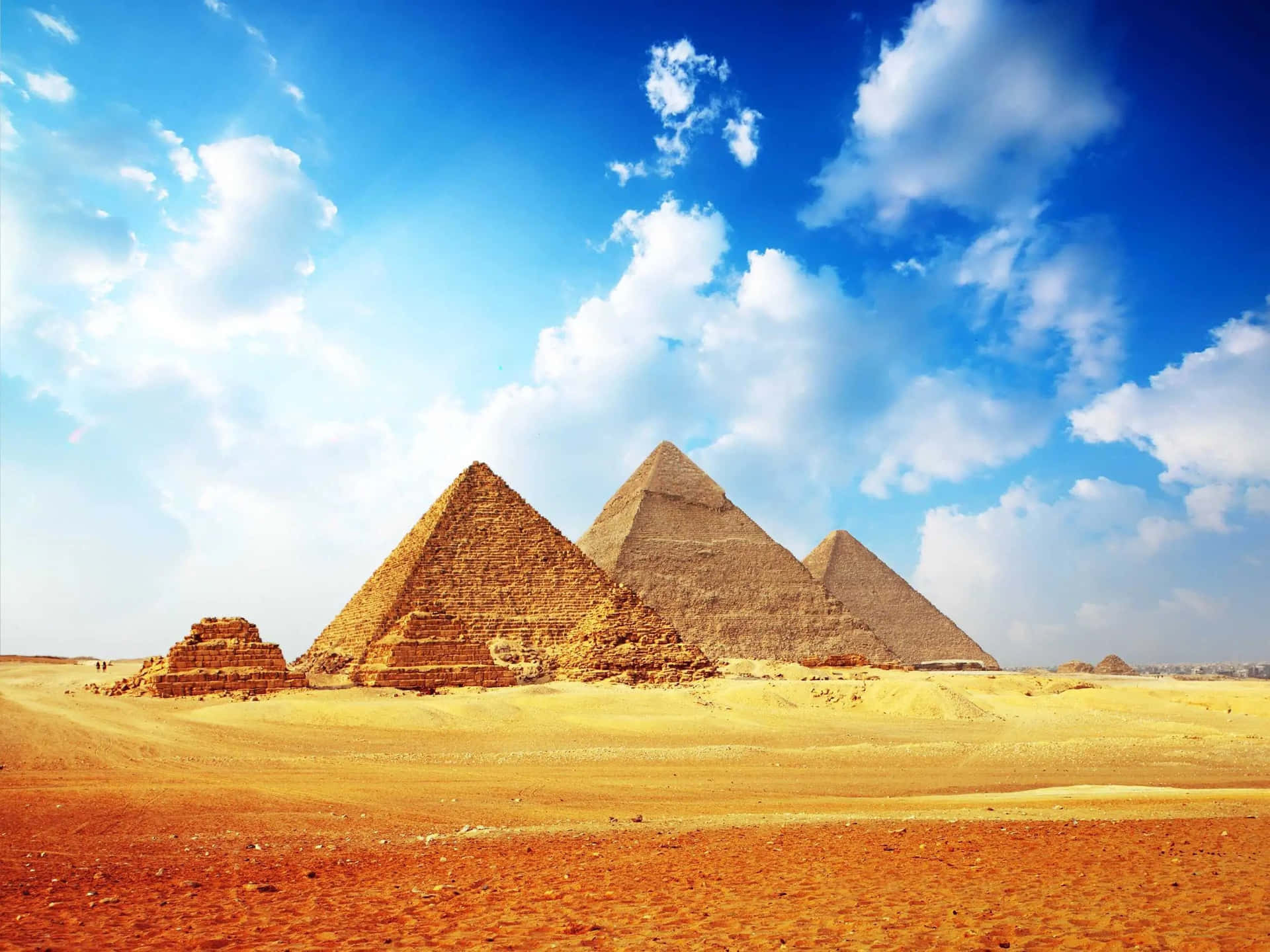 The Pyramids Of Giza In Egypt