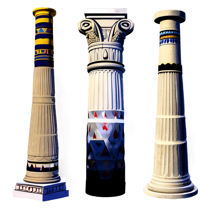 Download Egyptian Architectural Columns Png Khi | Wallpapers.com