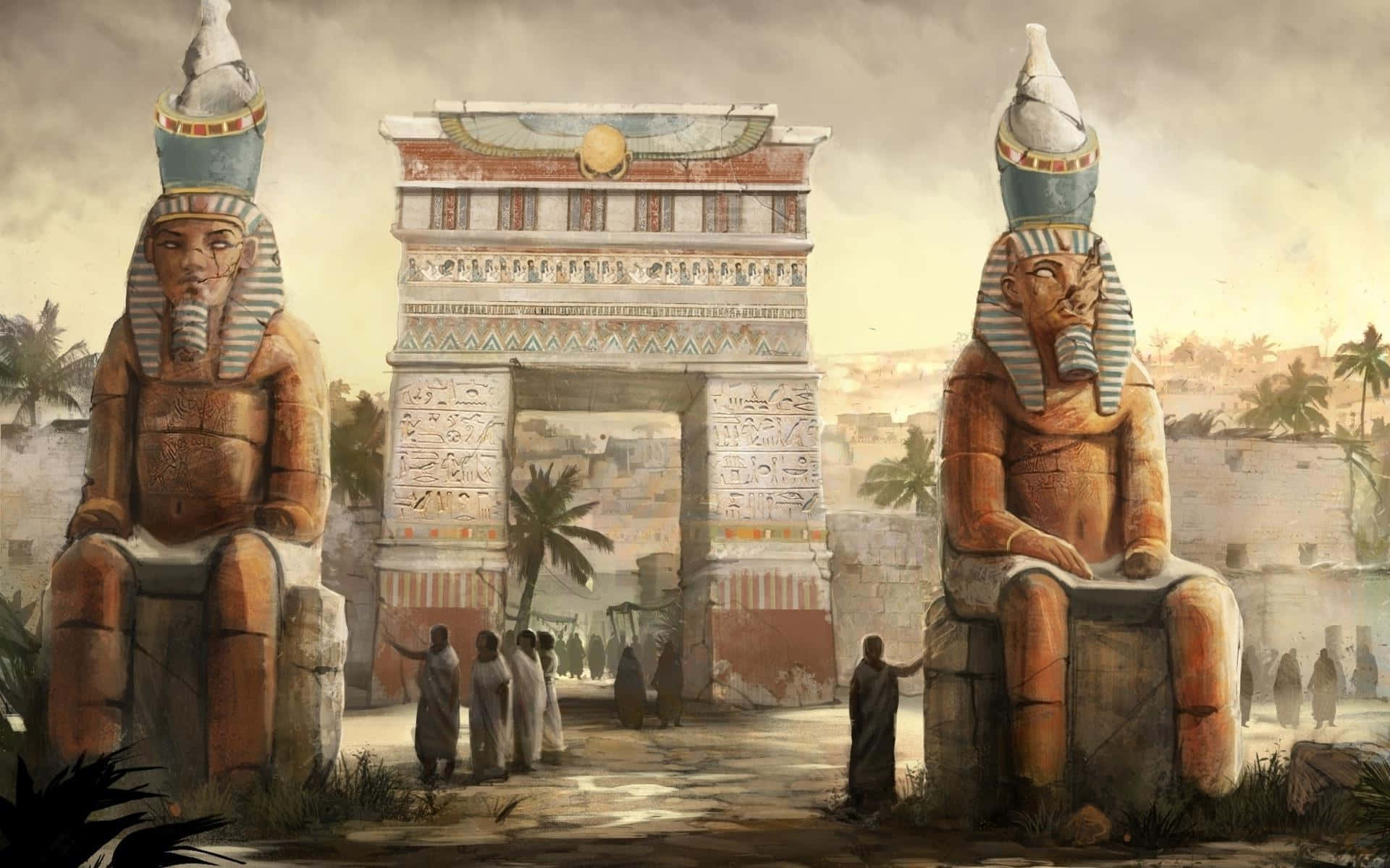 Anticherovine Di Templi Egiziani.