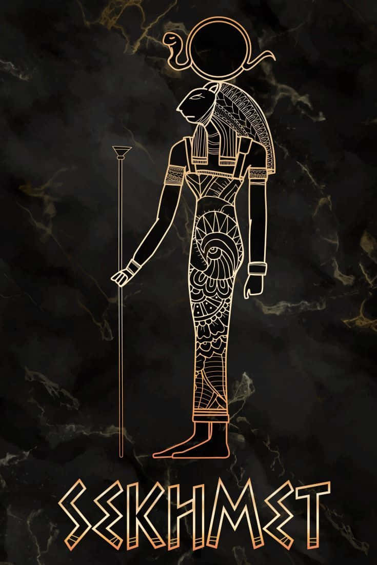 De gamle egyptiske guder – Osiris, Isis & Horus. Wallpaper