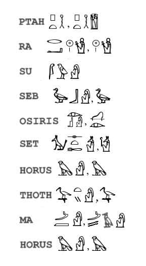 Símbolosegipcios Y Símbolos En Forma De Una Letra. Fondo de pantalla