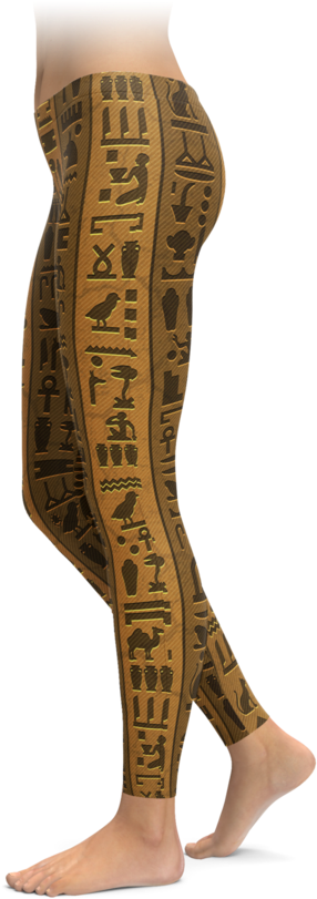 Egyptian Hieroglyphics Leggings PNG