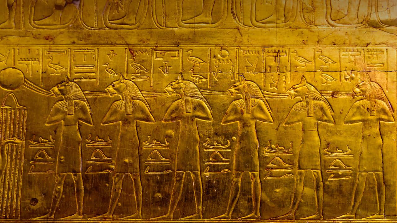 Egyptian Museum's Tomb Of Tut Ankh Amun Wallpaper