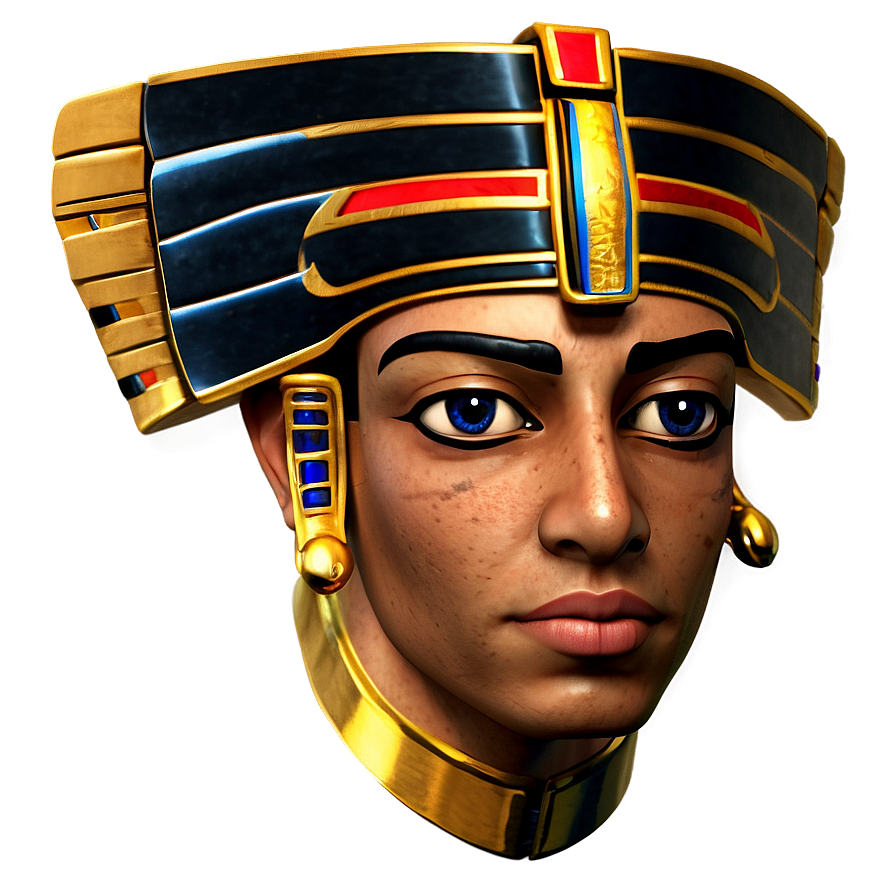 Download Egyptian Pharaoh Portrait Png 06242024 | Wallpapers.com