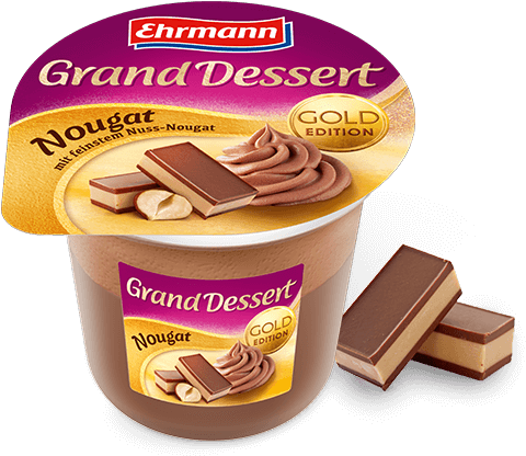 Ehrmann Grand Dessert Nougat Packaging PNG