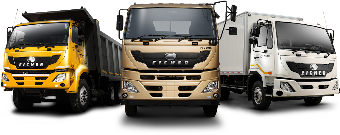 Eicher Truck Models Showcase PNG
