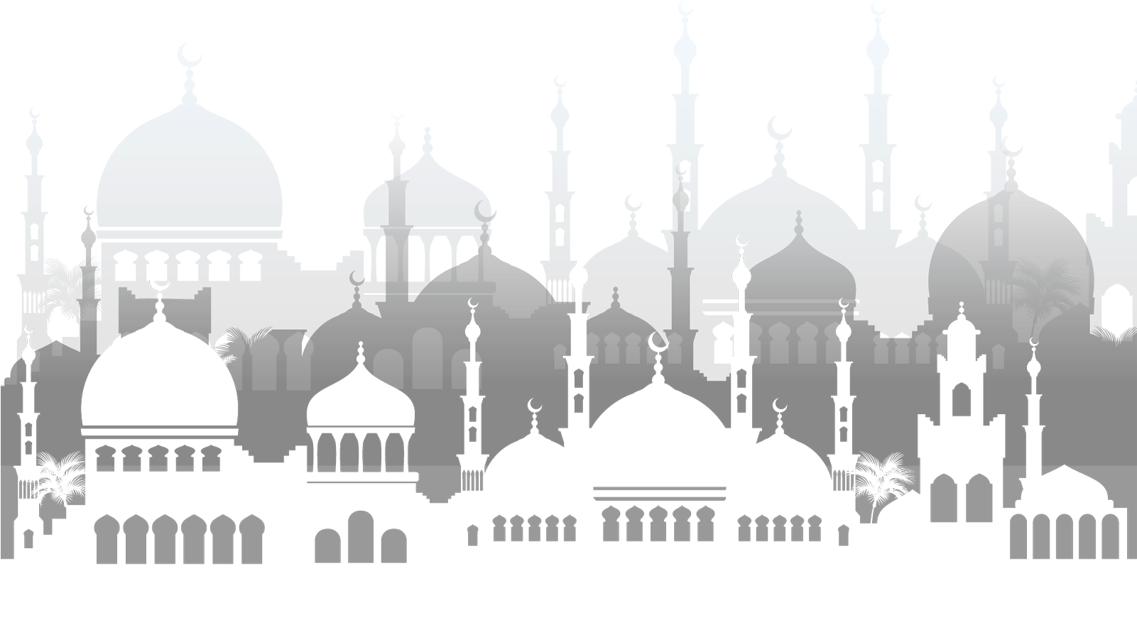 Eid Al Adha Islamic Silhouette Skyline PNG