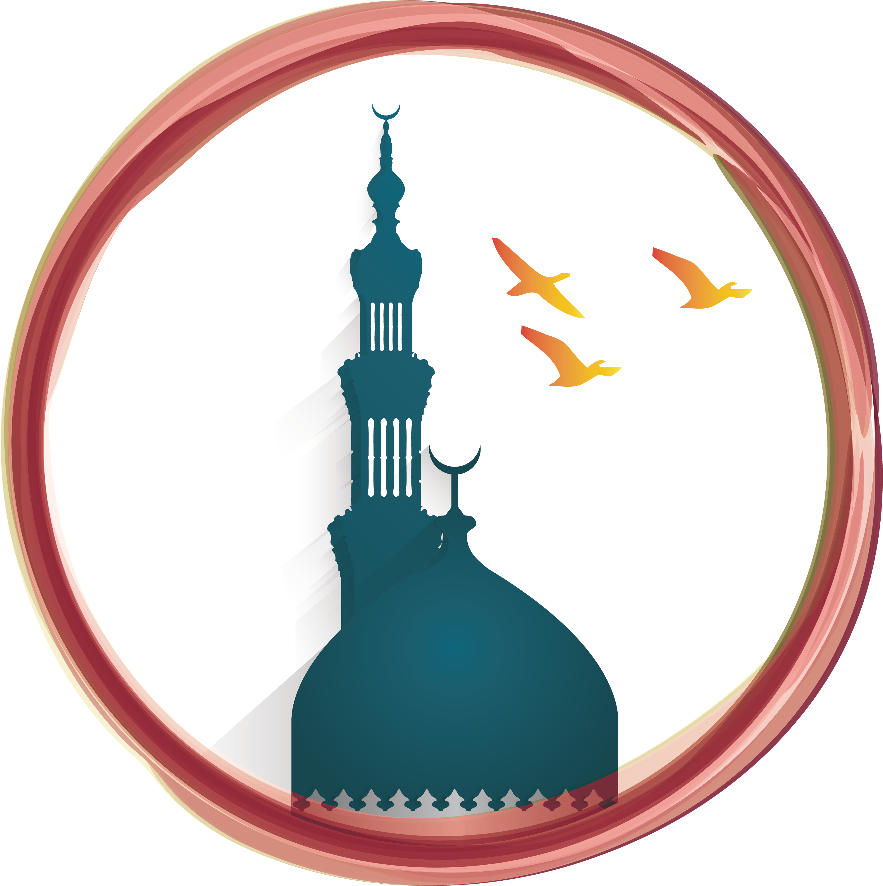 Eid Al Adha Mosqueand Birds PNG