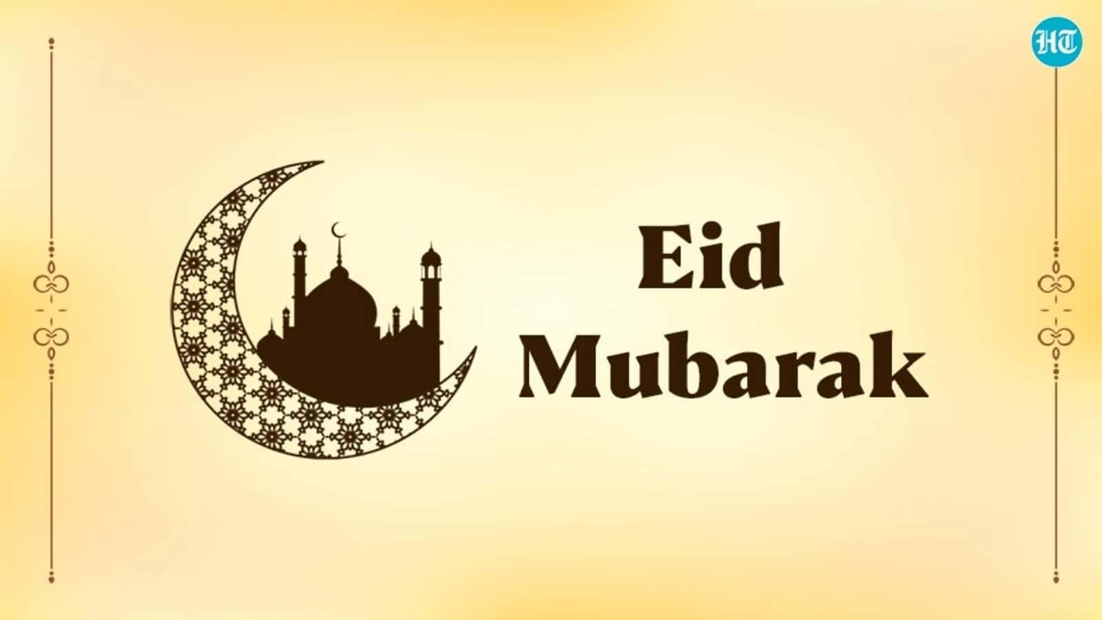 Feiernsie Das Fröhliche Fest Von Eid-al-fitr Mit Ihren Lieben!