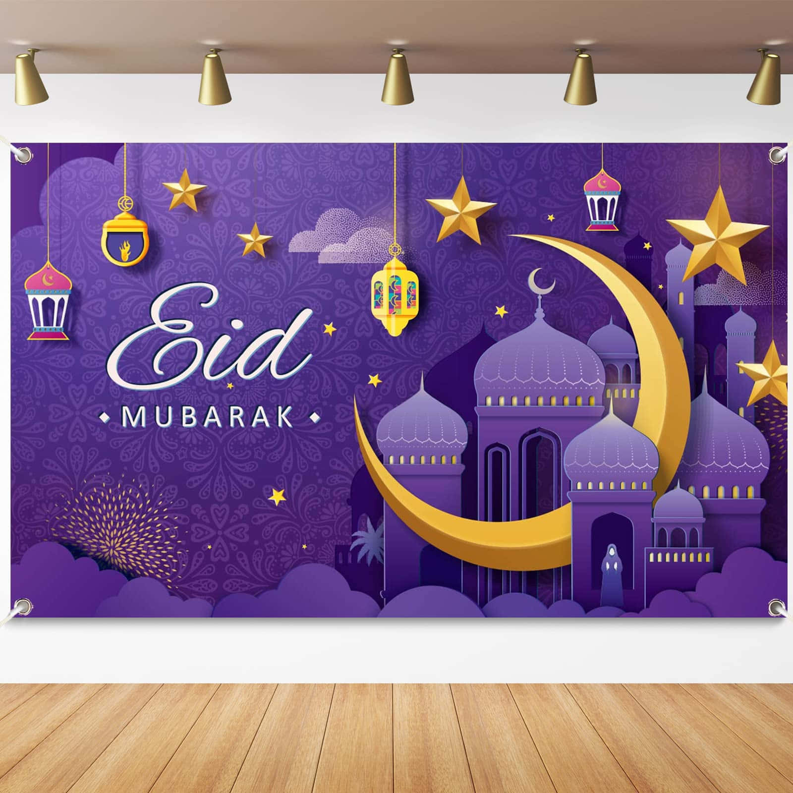 Wirsenden Dir Unsere Herzlichen Wünsche Mit Diesem Wunderschönen Eid Mubarak Design!