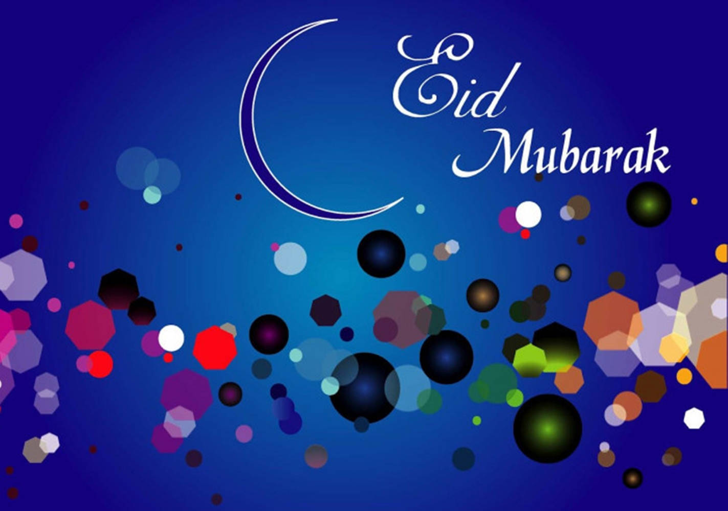 Eid-ul-adha Mubarak Bokeh Lights Background