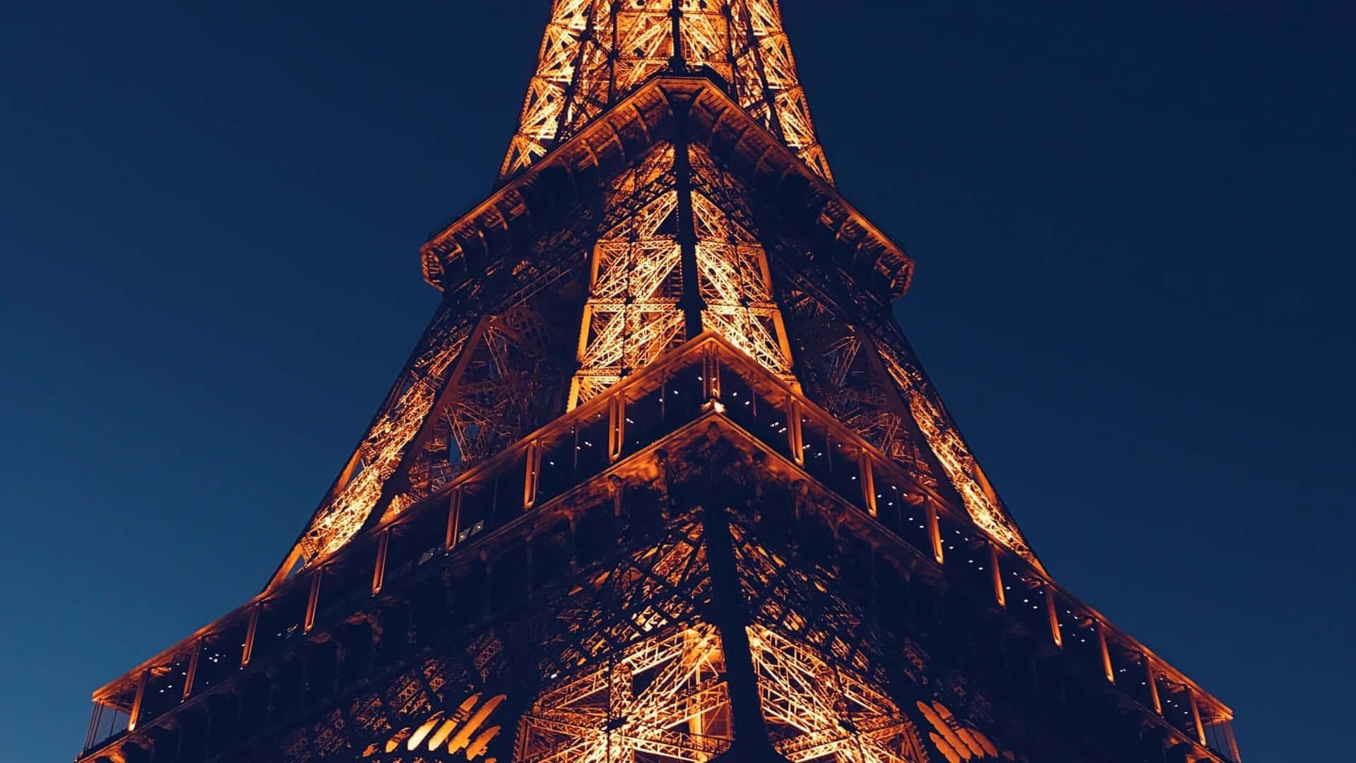 Skyscraper Eiffel Tower At Night Picture