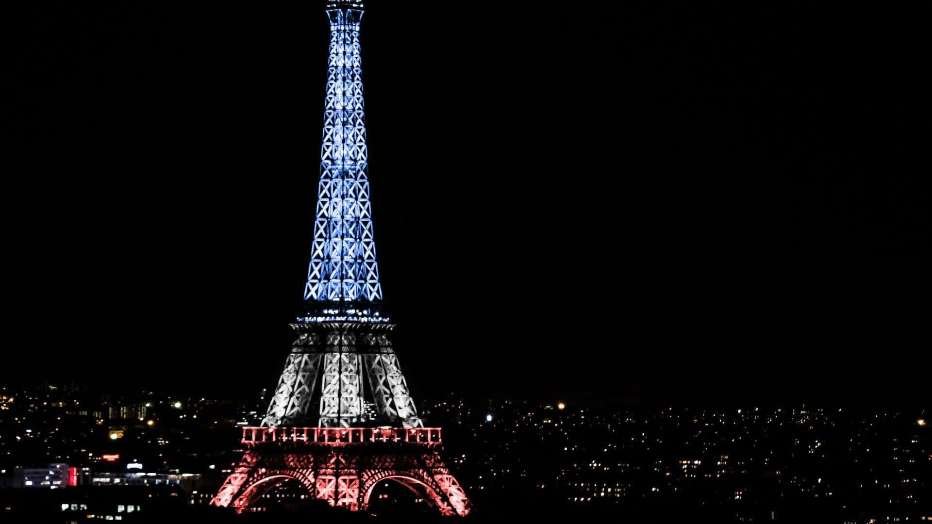Smukudsigt Over Eiffeltårnet I Paris, Frankrig.