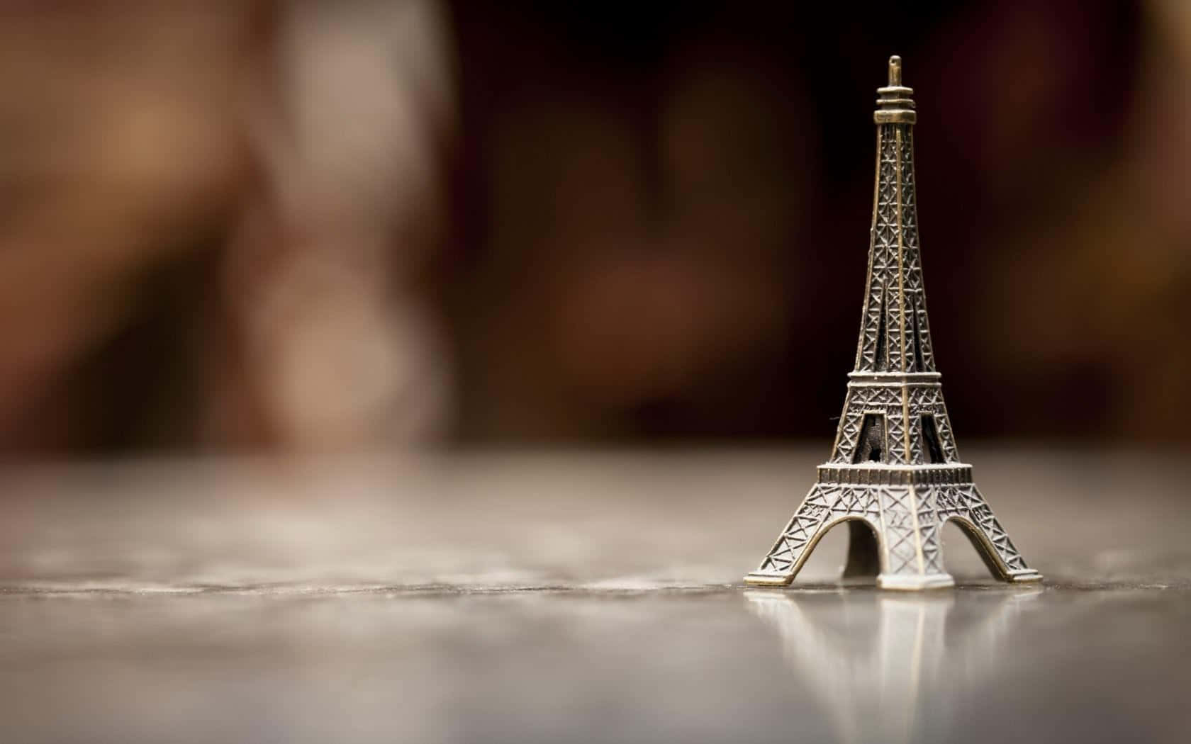 Enstorslagen Luftvy Över Eiffeltornet På Natten