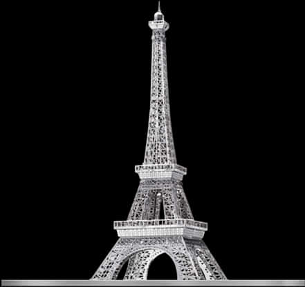 Eiffel Tower Blackand White PNG