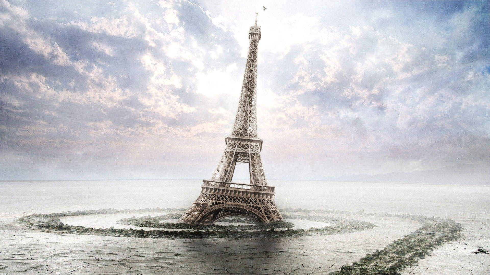 Conceptode Arte De La Torre Eiffel. Fondo de pantalla