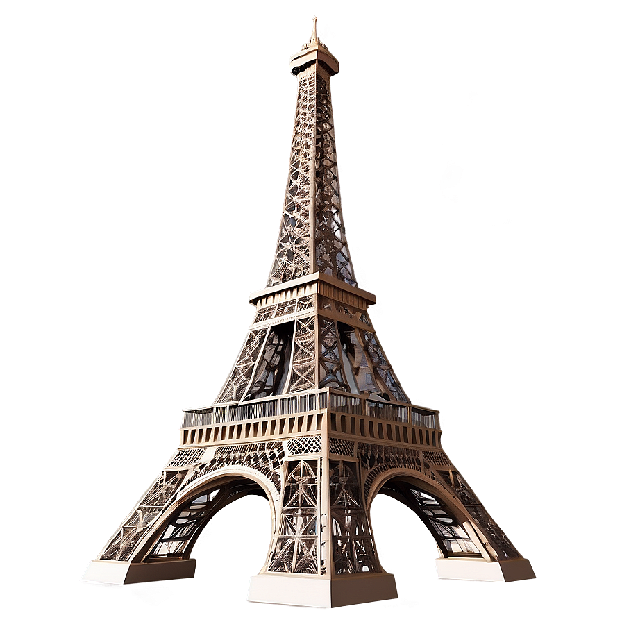 Download Eiffel Tower Detailed Architecture Png Isu | Wallpapers.com