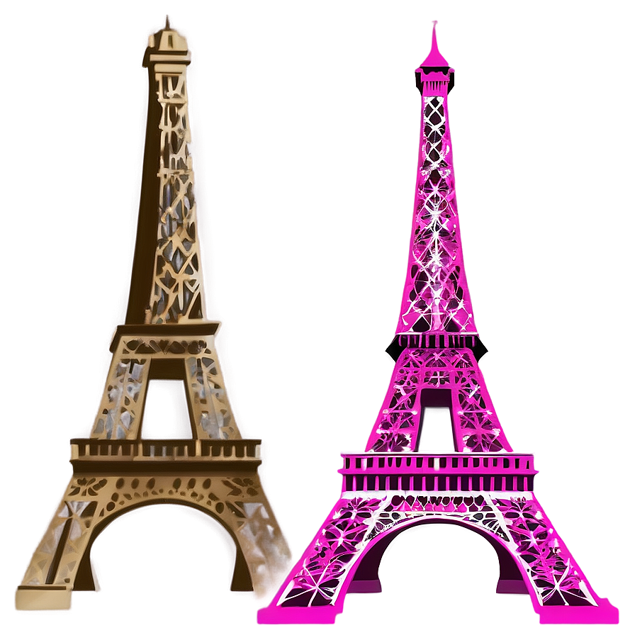 Eiffel Tower Fashion Illustration Png Mvw PNG