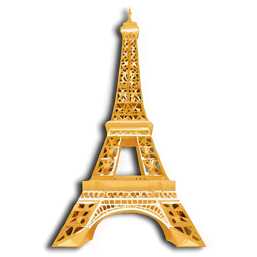 Eiffel Tower Golden Hour Png Wms PNG