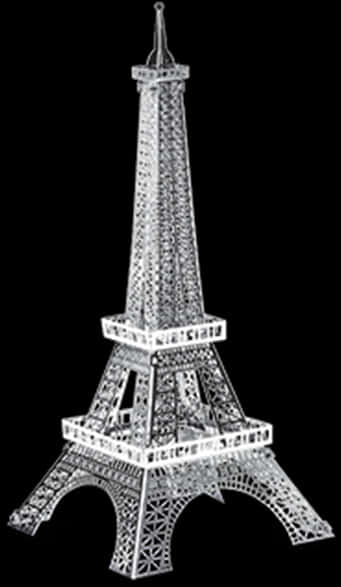 Eiffel Tower Graphic Representation PNG