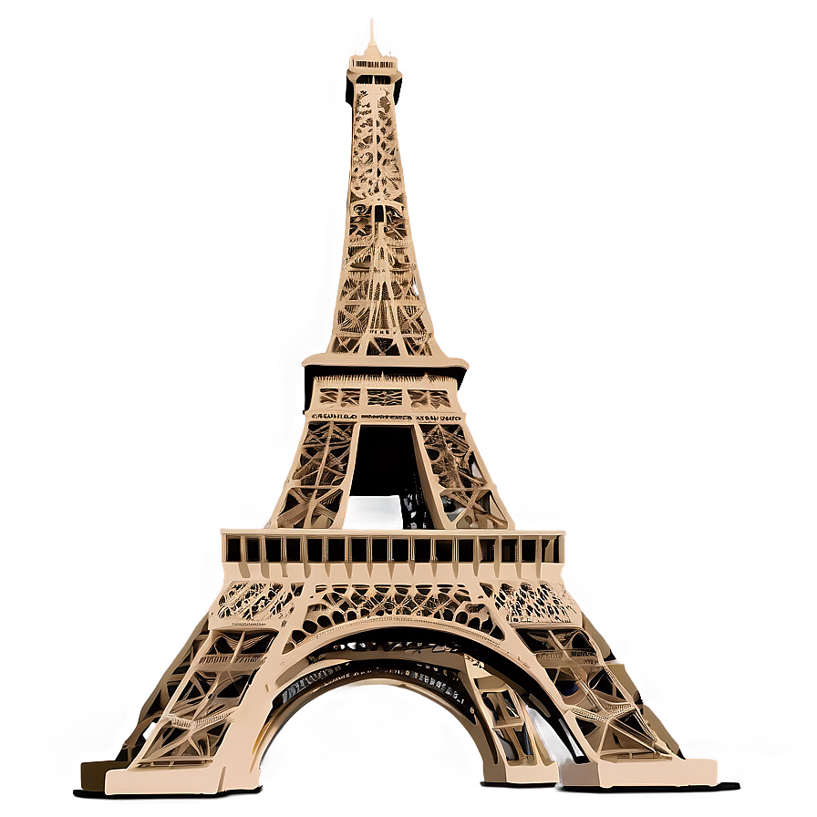 Download Eiffel Tower Illustration Png 12 | Wallpapers.com