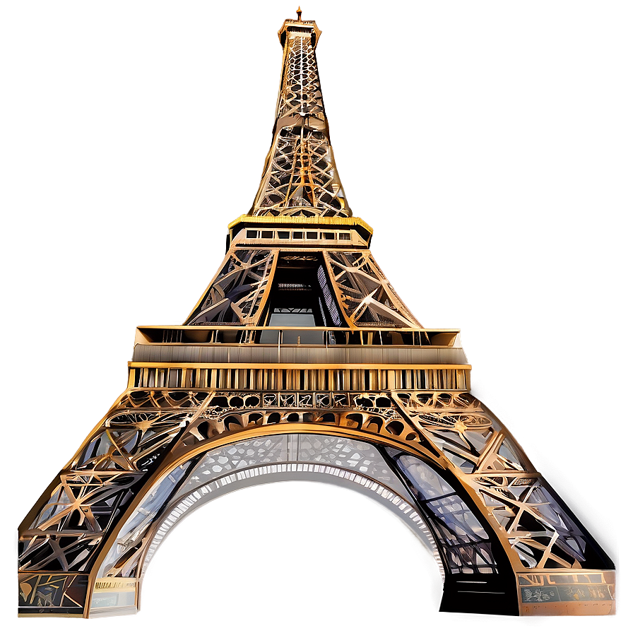 Download Eiffel Tower Illustration Png Naj | Wallpapers.com