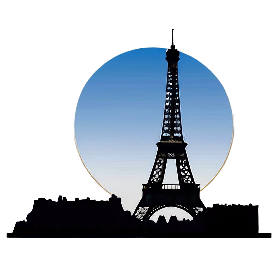 Download Eiffel Tower Paris Skyline Png Hwh10 | Wallpapers.com