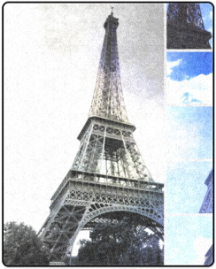 Eiffel Tower Paris Vintage Style PNG