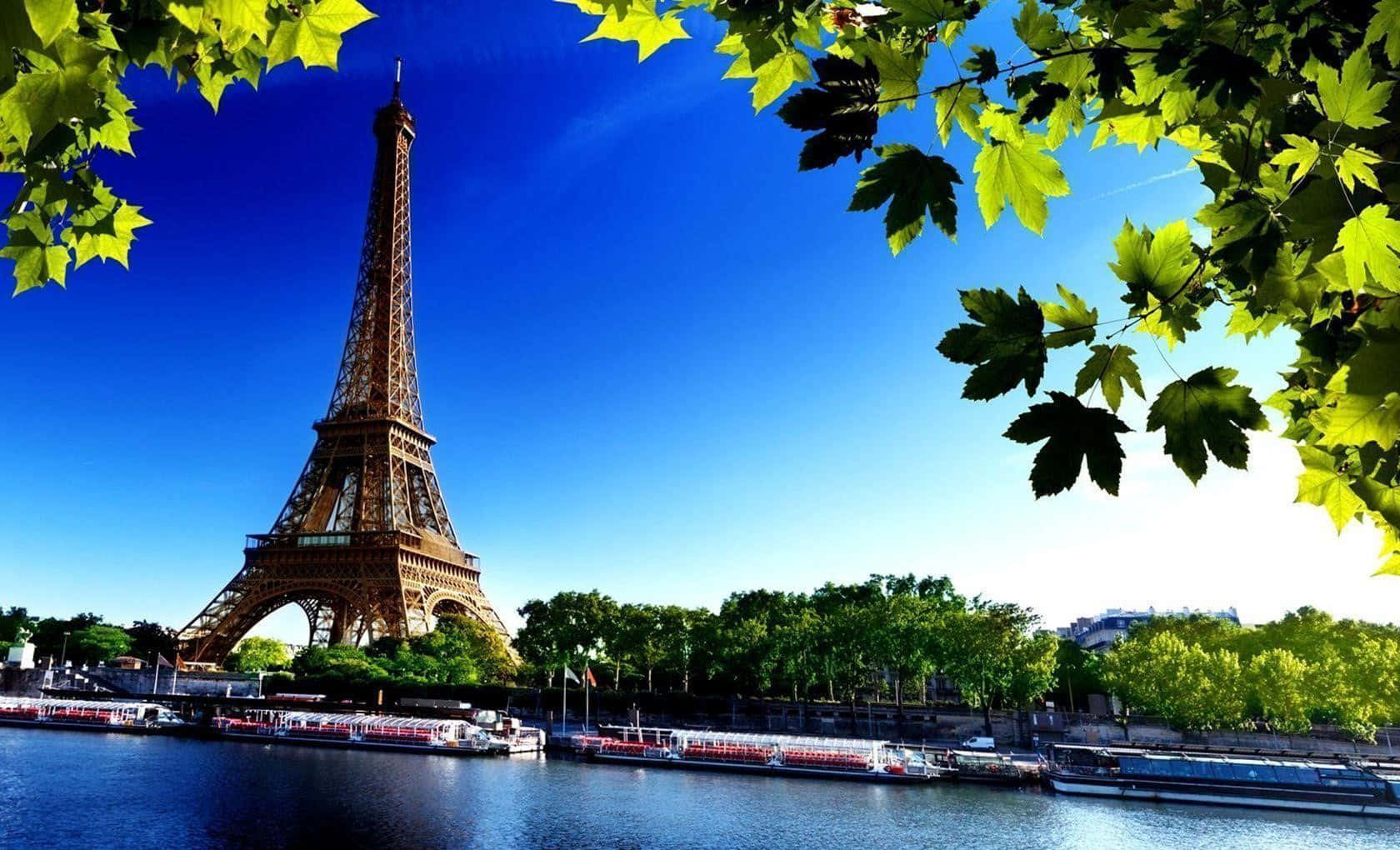 Nydden Smukke Udsigt Over Paris Fra Eiffeltårnet.