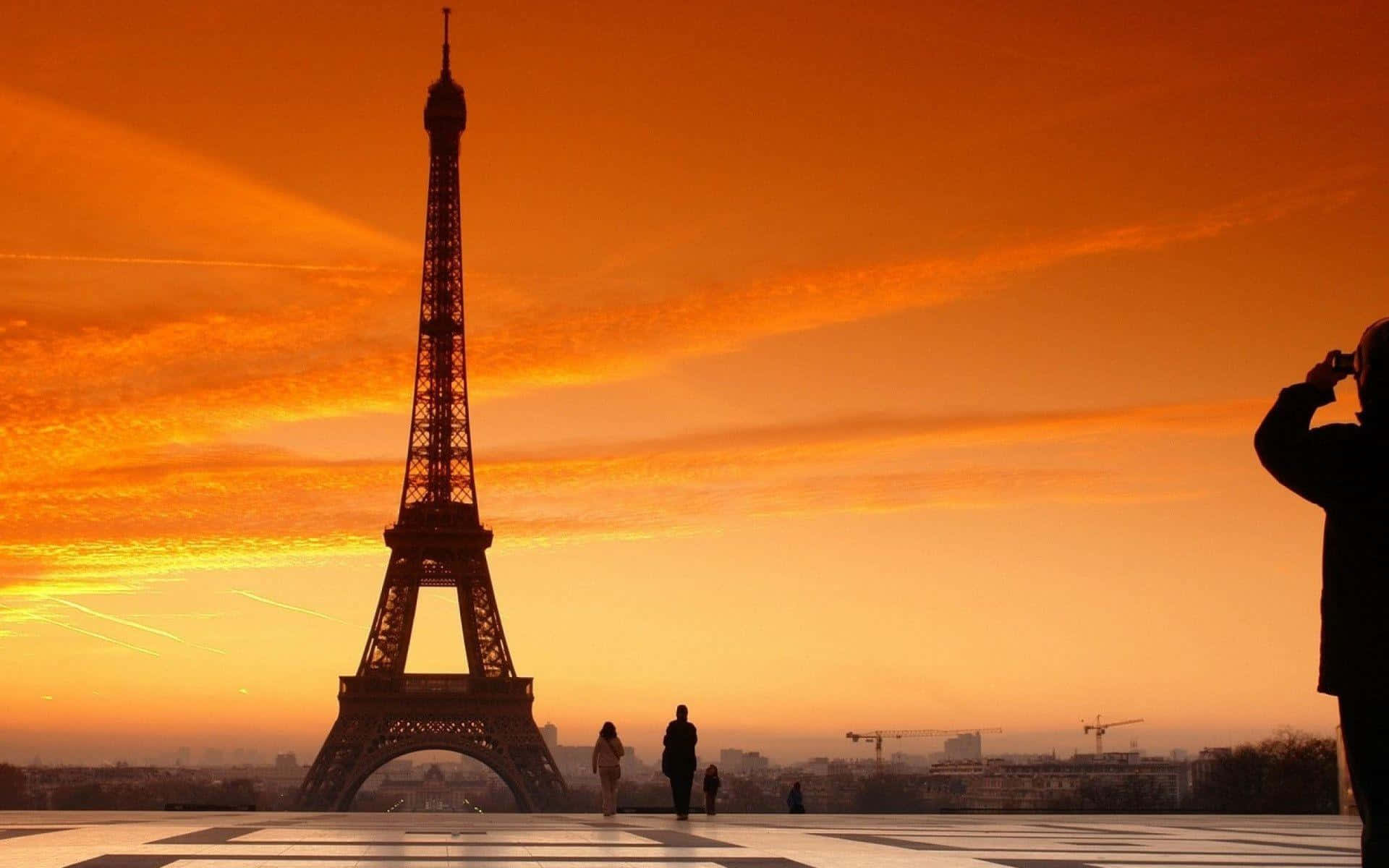 Unavista De La Icónica Torre Eiffel En París