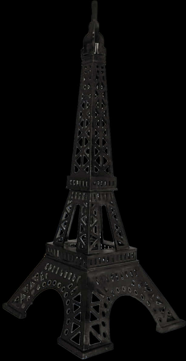 Eiffel Tower Replica Black Background PNG