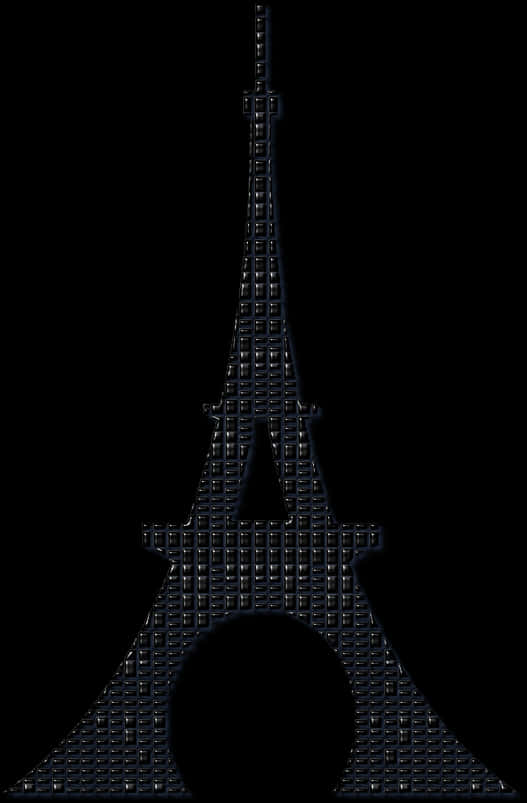Eiffel Tower Silhouette Art PNG
