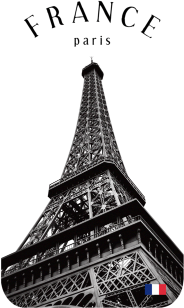 Eiffel Tower Silhouette Graphic PNG