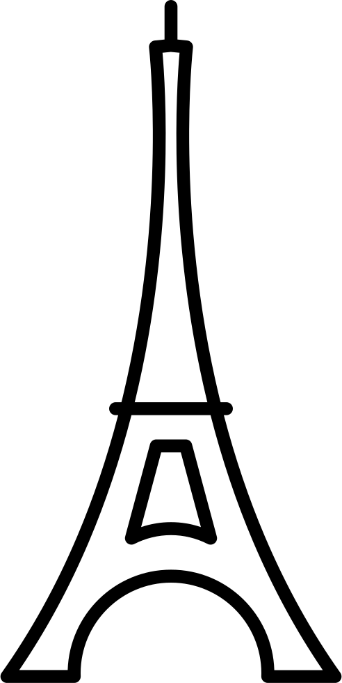 Eiffel Tower Silhouette PNG