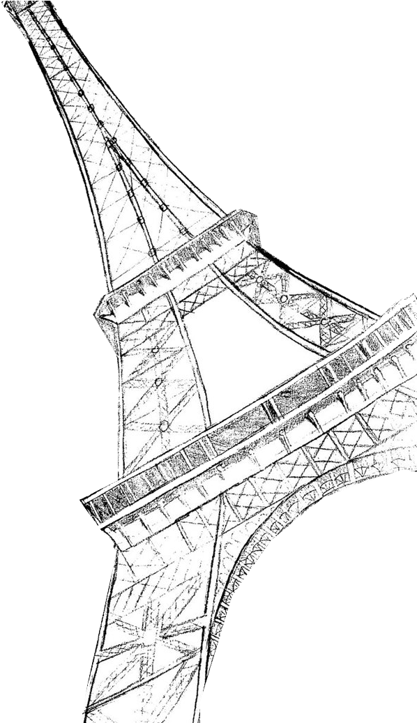 Eiffel Tower Sketch Art.jpg PNG