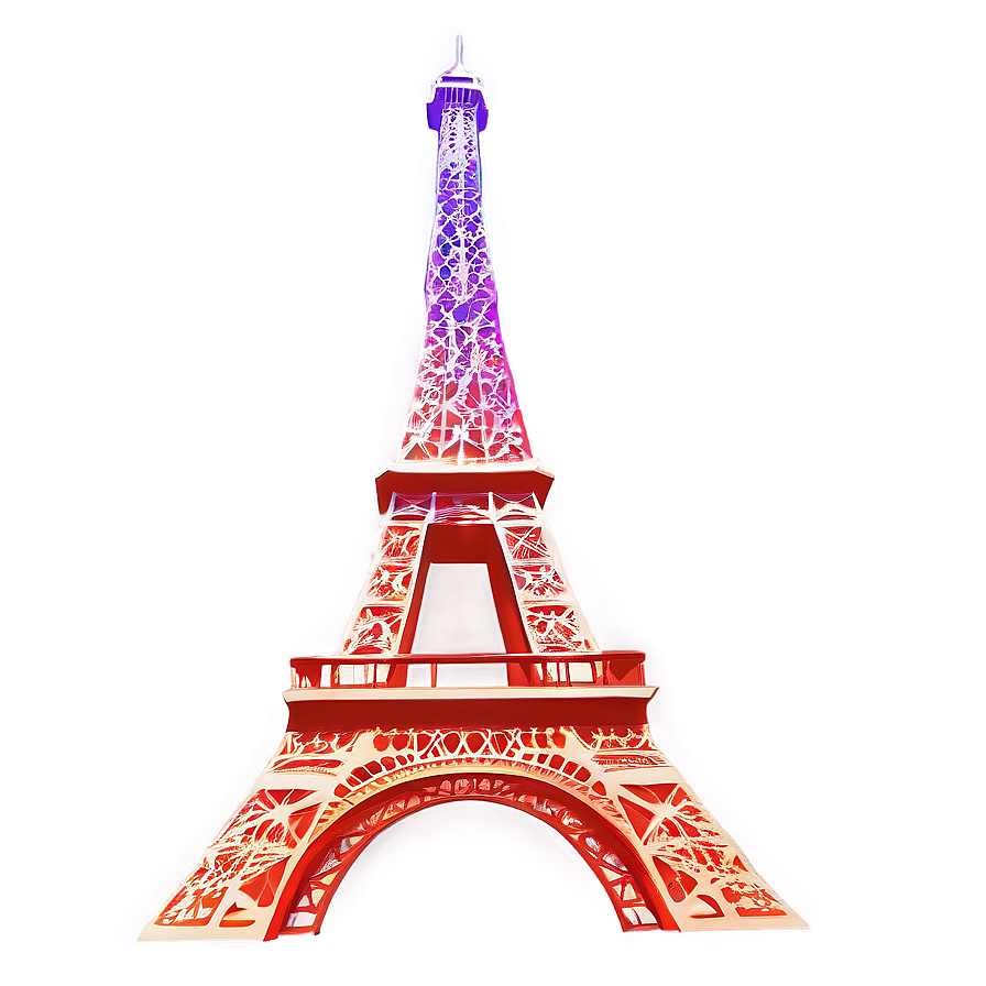 Eiffel Tower Sunset Scene Png 18 PNG