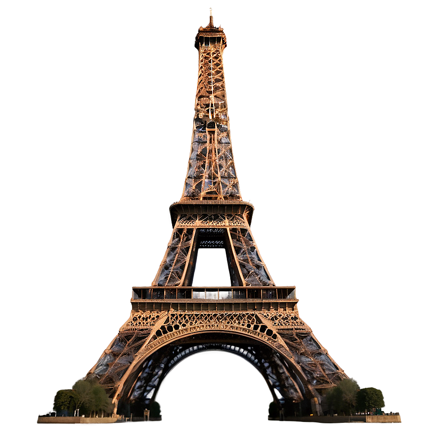 Eiffel Tower Under Starry Night Png Jdm87 PNG