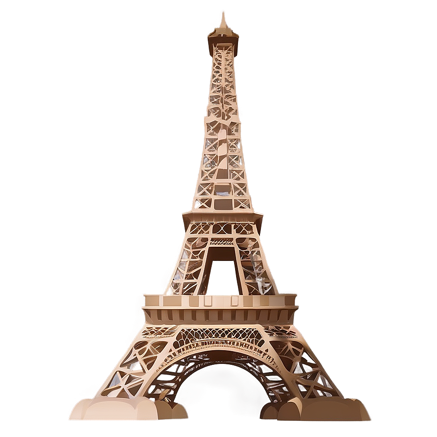 Eiffel Tower With Tourists Png 10 PNG