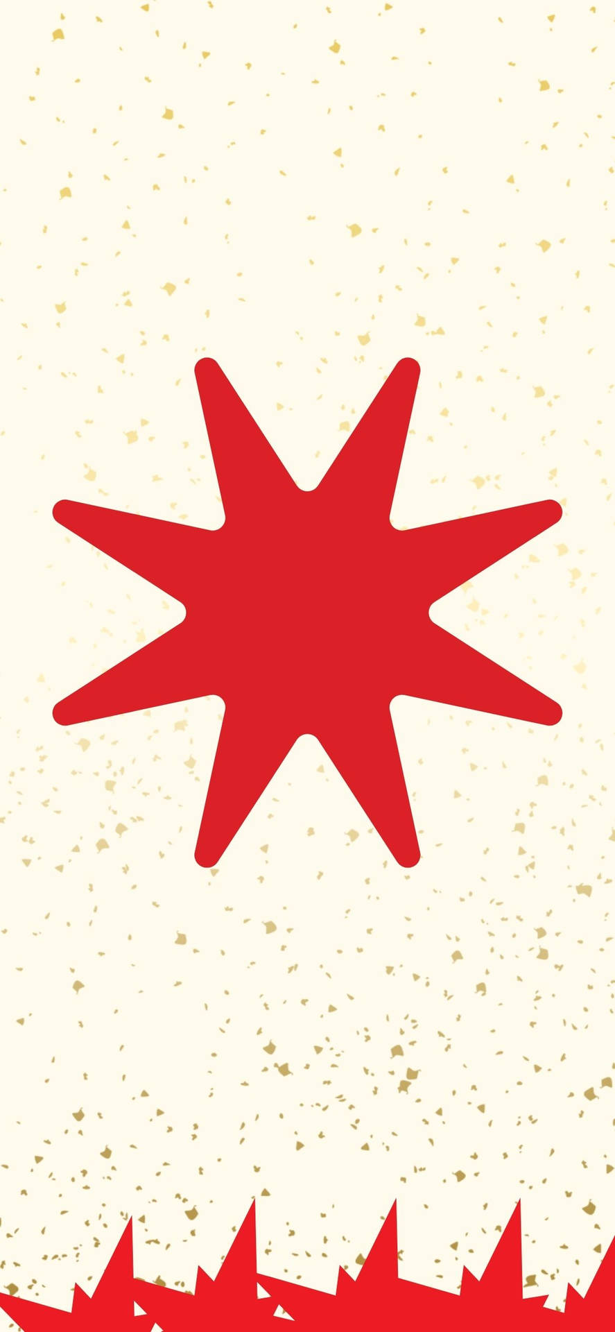 Otte anglede røde stjernedesign pynte tapetet. Wallpaper