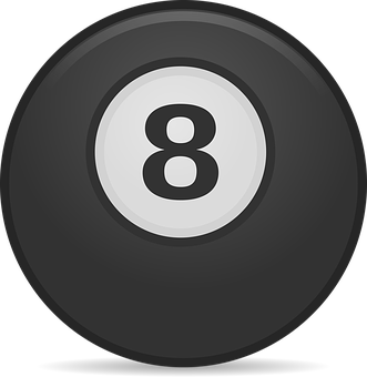 Eight Ball Icon Graphic PNG