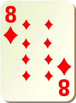 Eightof Diamonds Playing Card PNG