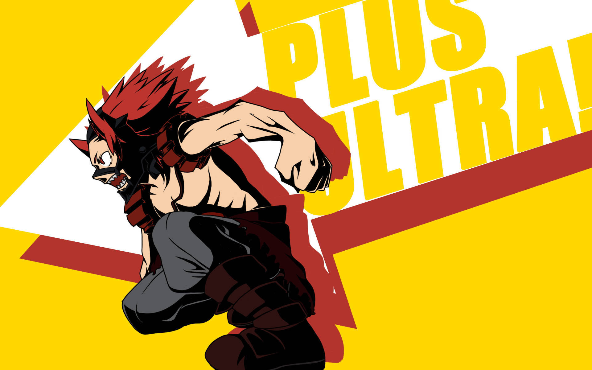 (this Would Refer To A Wallpaper Featuring The Character Eijiro Kirishima From The Anime My Hero Academia, With The Words 