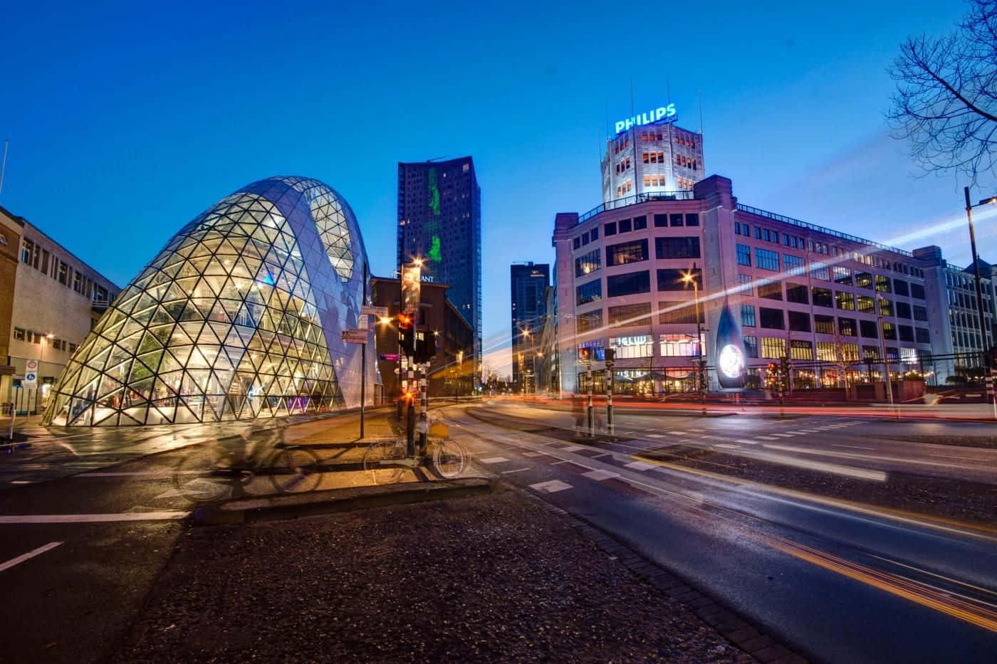 Eindhoven Cityscapeat Twilight Wallpaper