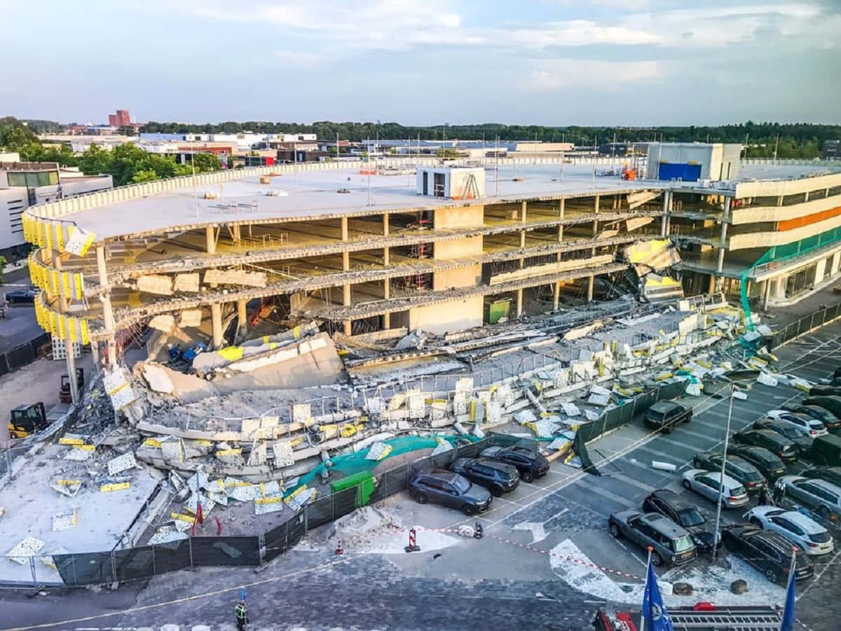 Eindhoven Parking Garage Collapse Wallpaper