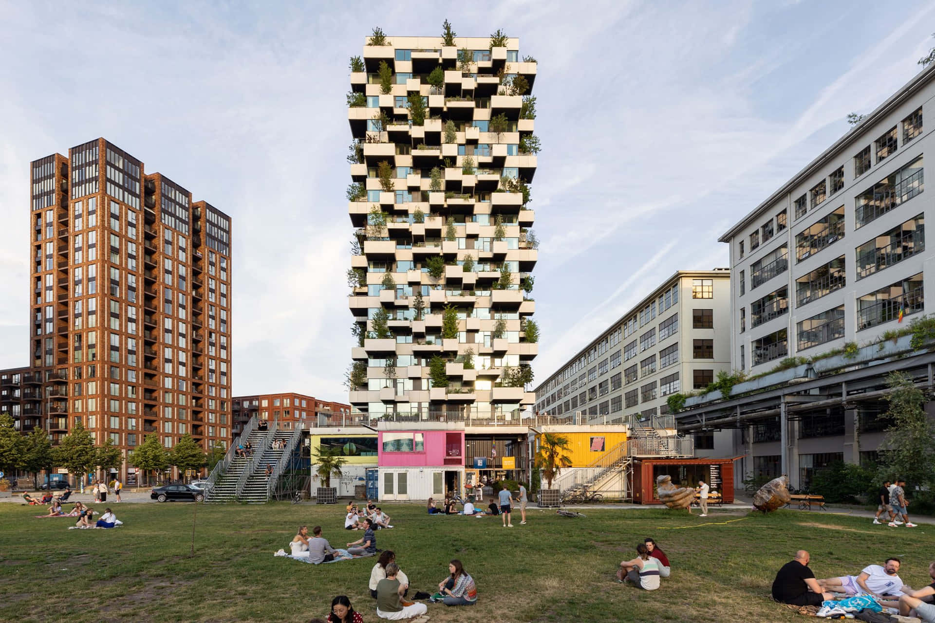 Eindhoven Urban Green Architecture Wallpaper