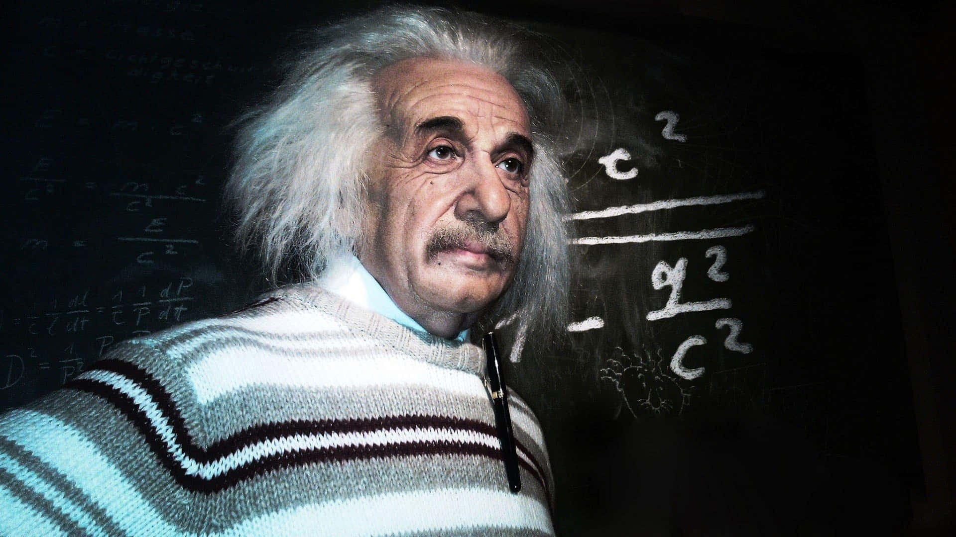 Einstein Blackboard Equation Wallpaper