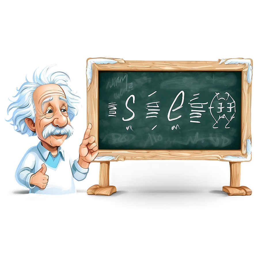 Einstein Chalkboard Equation Png 25 PNG