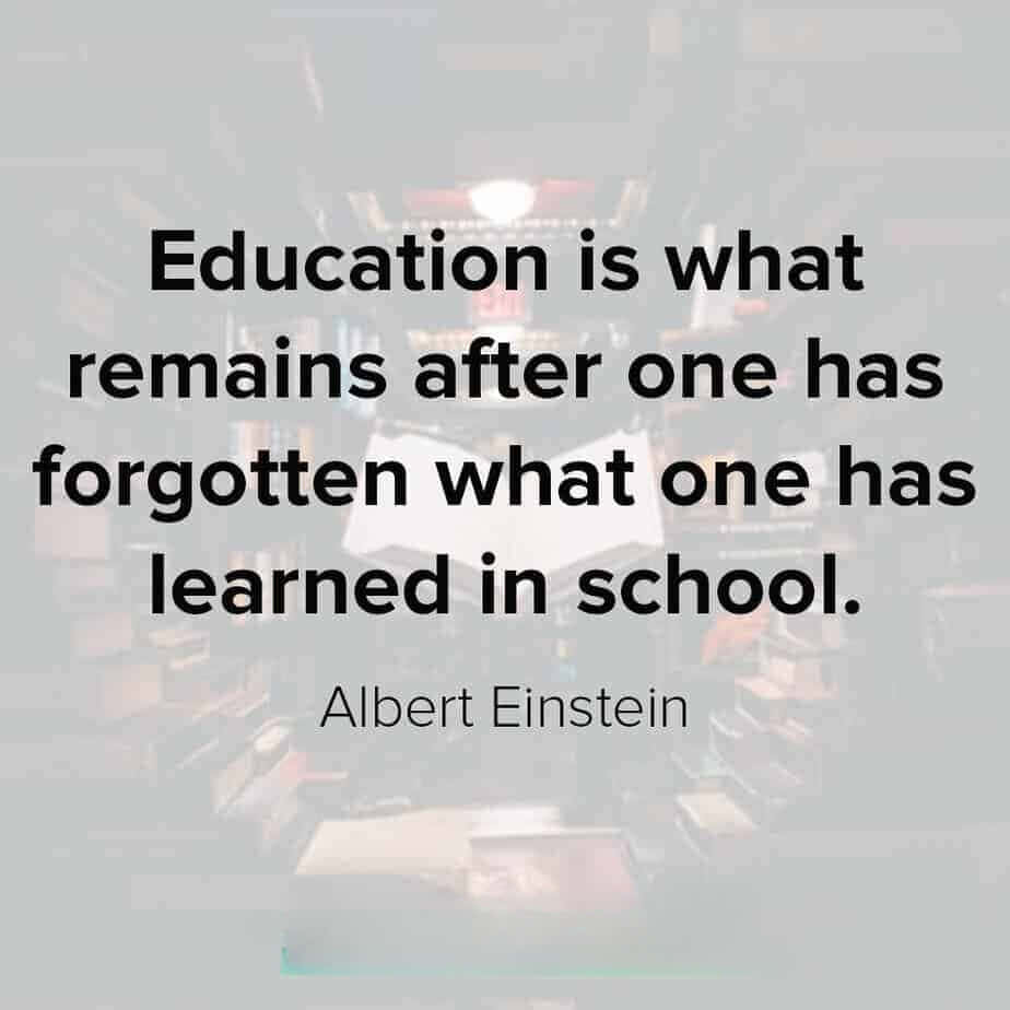 Einstein Education Quote Backdrop Wallpaper
