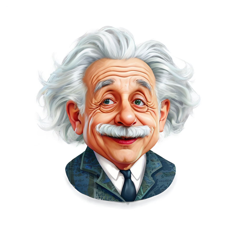 Einstein Funny Caricature Png Tew25 PNG